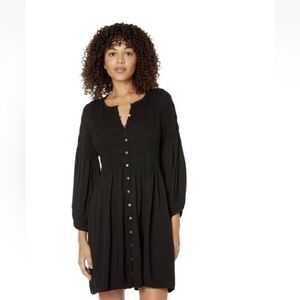 Madewell Black Button-Down Dress Sz XS